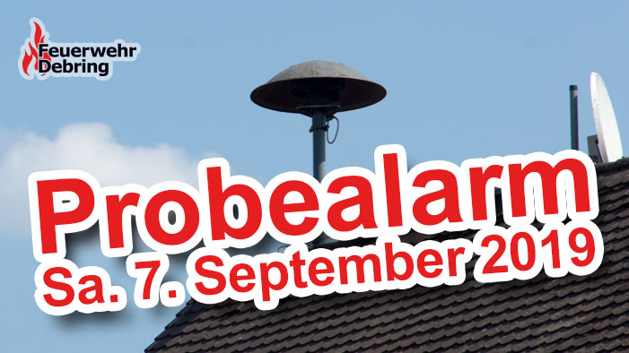 Probealarm im Landkreis am 7. September 2019