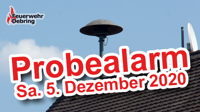 Probealarm im Landkreis am 5. Dezember 2020