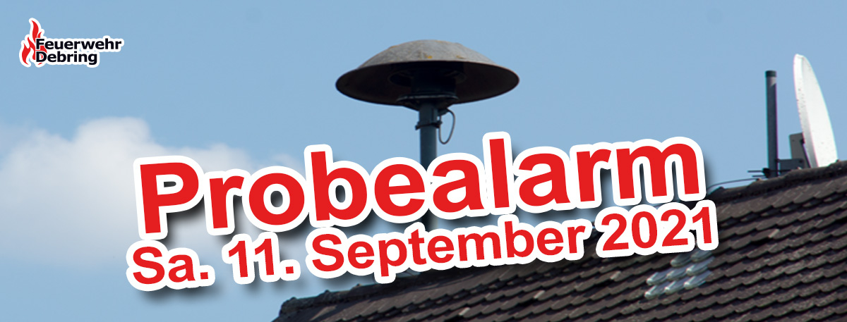 Probealarm im Landkreis am 11. September 2021